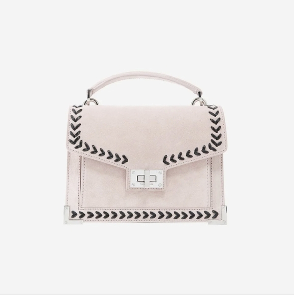 NWT! The Kooples, Small Emily Bag in Pink Suede, MSRP $445 - Picture 2 of 14